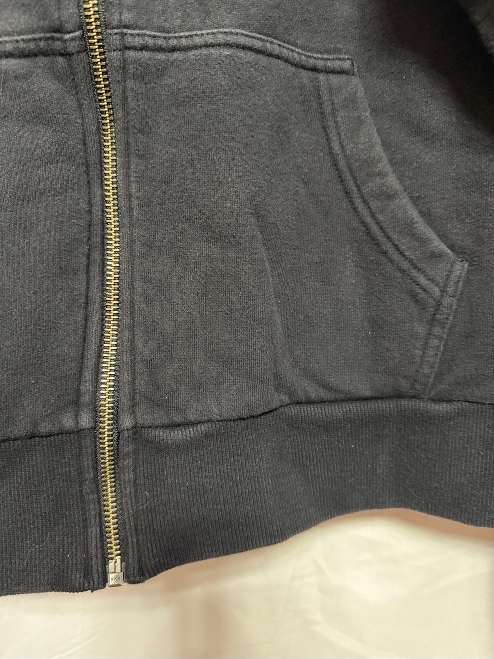 Harley-Davidson Black Zip-Up Hoodie with Orange Stripe - Picture 8 of 9
